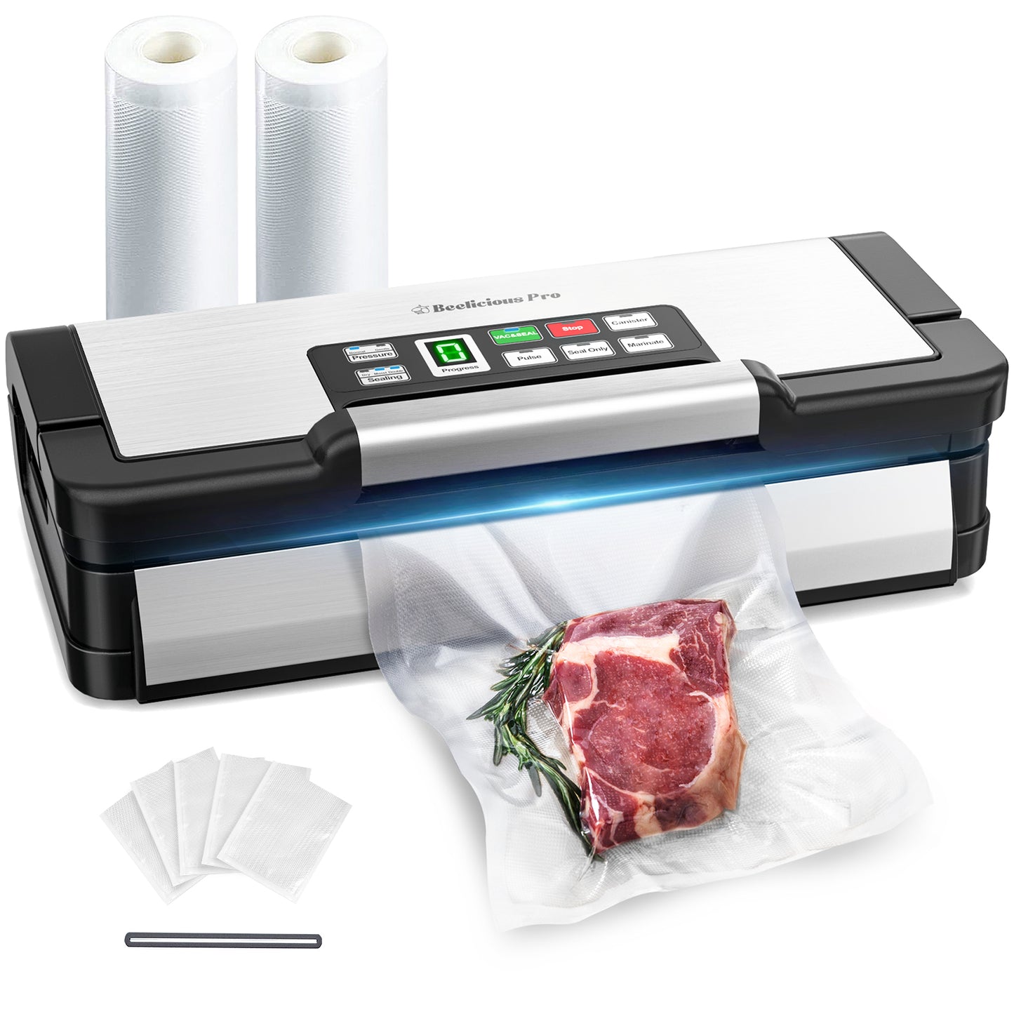 Beelicious Pro 90Kpa Powerful Vacuum Sealer, with 10-in-1 Functions