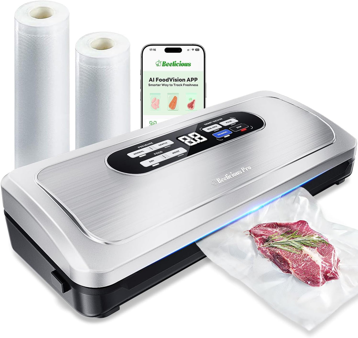 Vacuum Sealer for Food with AirLock ProSeal System, 10-In-1 Food Sealer