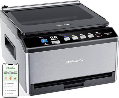DualCore CVS101 Chamber Vacuum Sealer for Liquids & Sous Vide, 6L Dual Vacuum Zones & Extra-Wide Bag Clamp, 230W Dual-Core Dry Pump x4, Commercial-Grade Food Packaging Machine for Home Use