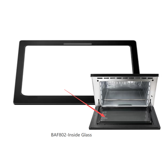 BAF802 inner glass (including suction cup + screws)